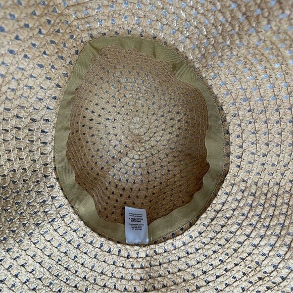 NWT Time and Tru Straw Floppy Packable Beach Hat - Picture 7 of 12